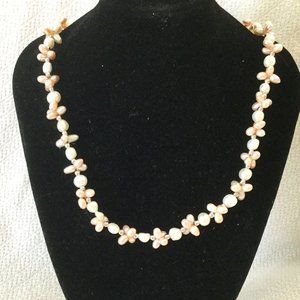 Baroque & Potato Freshwater Pearl Necklace Layering 925 Silver 17" NEW